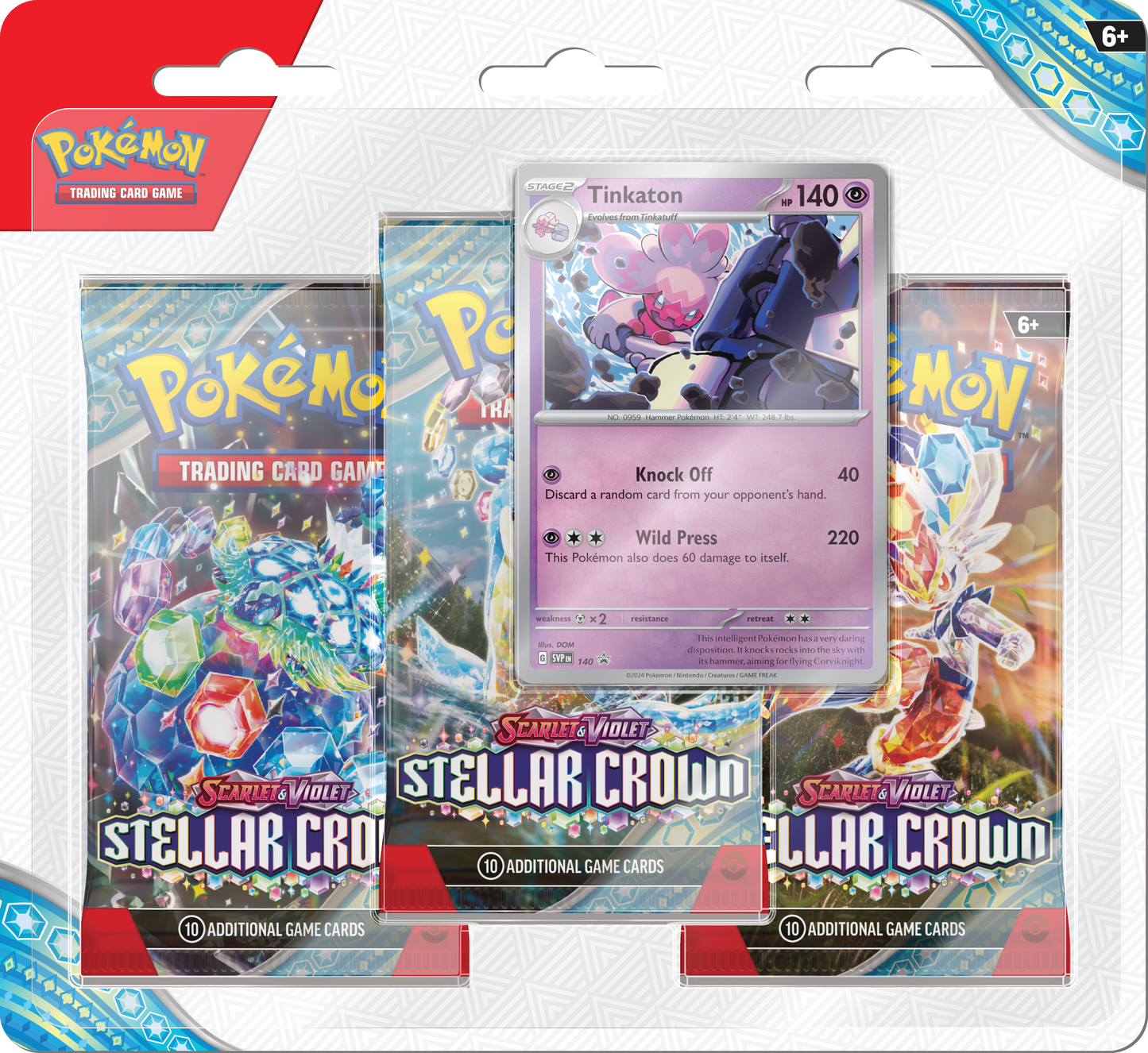 Scarlet & Violet - Stellar Crown - 3 Pack Blister - Tinkaton