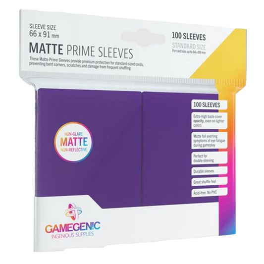 Gamegenic MATTE PRIME SLEEVES - Purple (100 UNI)