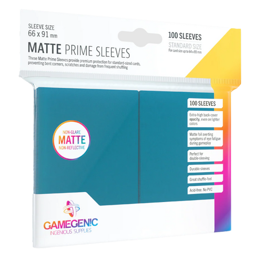 Gamegenic MATTE PRIME SLEEVES - Blue (100 UNI)