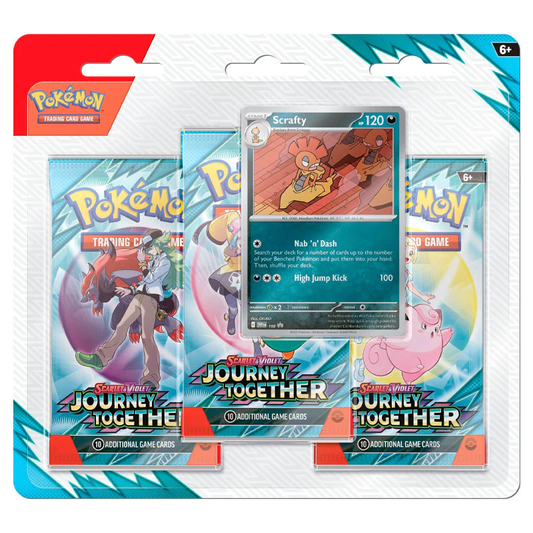 Pokémon - Scarlet & Violet - Journey Together (SV09) - 3 Pack Blister - Scrafty